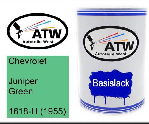 Chevrolet, Juniper Green, 1618-H (1955): 500ml Lackdose, von ATW Autoteile West.